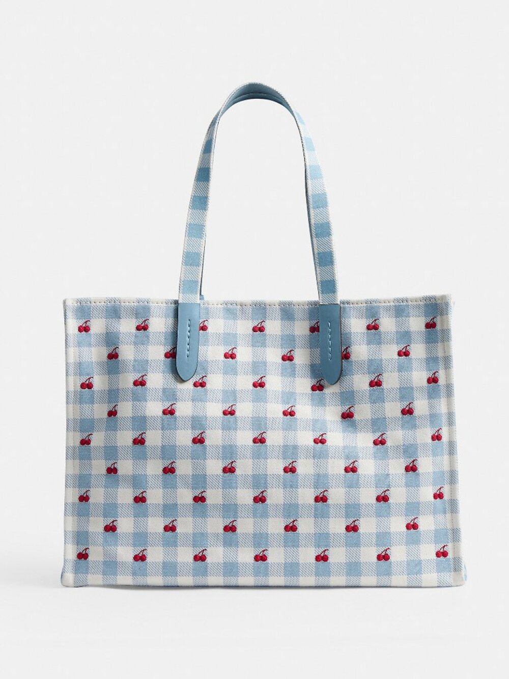 Coach Tote Bag With Gingham Print - Picture 2 of 5